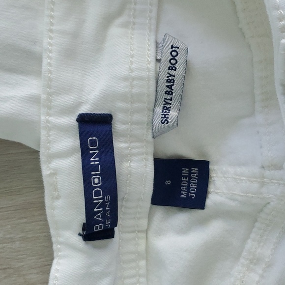 Bandolino 'Sheryl Baby Boot' slim-fitting white jeans size 8 - Picture 3 of 7